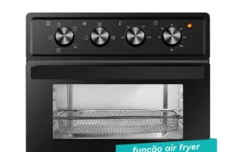 Forno Elétrico 22L 1800W com função Air Fryer Preto – BEL22AD 127V – COMPREBEL