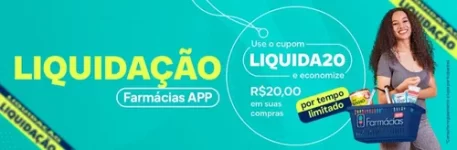 Cupom R$ 20 OFF na FARMÁCIAS APP