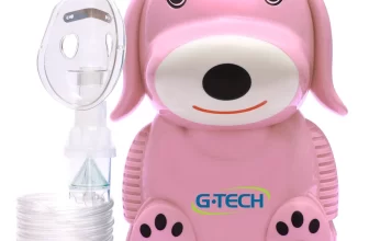 Inalador e Nebulizador G.Tech Nebdog Rosa Bivolt