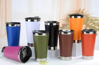 Copo térmico com tampa e abridor -473ml