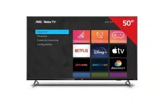 Smart TV aoc Roku LED 50 Polegadas 4K uhd Wi-Fi 50U6125/78G