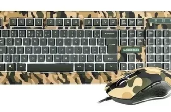 Combo Teclado E Mouse Warrior Kyler Gamer Army C/ Cabo-tc249