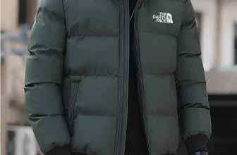 Parka de algodão grosso masculino à prova de vento