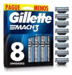 Carga Para Aparelho Gillette Mach3 Leve 8 Pague 6