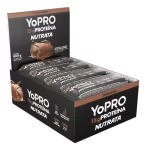 Barras De Proteína Yopro 12 Unidades 55g Whey Bar – Nutrata Sabor Chocolate