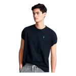 Camiseta Ralph Lauren Masculina Custom Fit Green Icon Preta