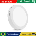 Painel Plafon LED 12W de Sobrepor Redondo 17cm, Bivolt, 6500k Branco Frio, Avant – AliExpress 39