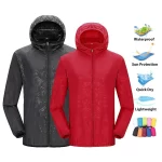 Lngxo unissex caminhadas jaqueta das mulheres dos homens à prova dwaterproof água secagem rápida acampamento blusão trekking pesca casaco de chuva ao ar livre anti uv roupas – AliExpress 18