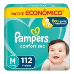 Fralda Pampers Confort Sec M 112 Unidades