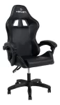 Cadeira de escritório Healer Lancer gamer ergonômica preta com estofado de couro sintético