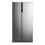 Geladeira Electrolux Is4s Frost Free Inverter 435l Side By Side Cor Inox Look 220v