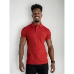 Camisa Polo Ralph Lauren Masculina Slim Vermelha