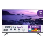 Smart Tv 43” Britânia Btv43va4regb Roku Tv Led Dolby Audio