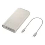 Carregador Portátil 3x Usb-c, 20000mah, Super Rápida 45w