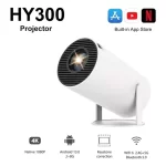 Hy300 Mini Projetor Suporta 4k Portátil Wifi Bluetooth