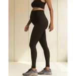 Legging Gestante Loba Lupo Sem Costura Confortável Preta