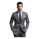 Terno Italiano Slim Cinza/chumbo, Promoção Queima De Estoque