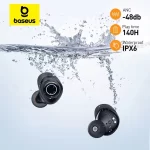 Baseus bowie ma10 fones de ouvido sem fio 48db com cancelamento de ruído bluetooth 5.3 140h playtime ipx6 à prova dwaterproof água esporte – AliExpress 44