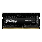 Memória Ram Para Notebook Ddr4 16gb 3200mhz Cl20 Kingston Fury Impact Kf432s20ib/16 Gamer Preto