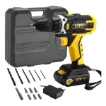 Parafusadeira Furadeira 3/8 Pol Bat. 12v Maleta E Acessórios