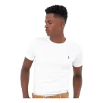 Camiseta Ralph Lauren Masculina Custom Coloured Logo Branca
