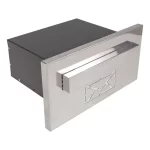 Caixa Correio Embutir Inox 20cm Profundidade Luxo Full Cor Desenho Carta Inox