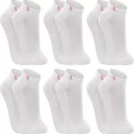 Kit 6 Pares De Meias Lupo Cano Curto Sport Algodão Feminino