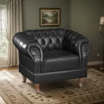 Poltrona Decorativa Duque Clássica Capitonê Chesterfield