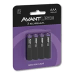 Kit 4 Pilhas Recarregável Palito Aaa 3a 1.2v 1000mah Cod: 408180016 Avant Use