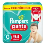 Fralda Pampers Pants Ajuste Total Max G 94 Unidades