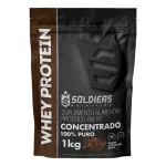 Whey Protein Concentrado 1kg Chocolate Belga Soldiers Nutrition