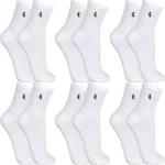 Kit 6 Pares Meias Lupo Cano Médio Alto Academia Original