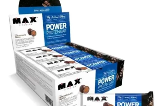 Power Protein Bar 41g Display Com 12 Unid Max Titanium Sabor Dark Chocolate Truffle