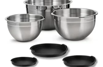 Vittak Conjunto 3 Bowls De Inox Com Tampas Plásticas Tamanhos Variados