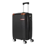Ygm Malas Mala 2040 Preto 55 Cm X 35cm X 25cm 10kg Com Ziper Extensor Abs Rodinhas 360 Leva Na Cabine Do Avisão Resistente
