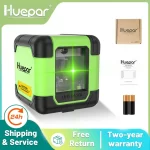 Huepar 2 linhas de nível laser profissional linha cruzada horizontal & vertical verde vermelho feixe uso ferramenta laser de um botão nível do laser – AliExpress 1420