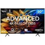Smart TV 50” 4K UHD QLED TCL 50C655 Wi-Fi – AliExpress