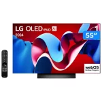 Smart TV 55″ 4K LG OLED evo OLED55C4 120Hz Nativo Processador α9 Ger7 Wi-Fi e Bluetooth 4 HDMI 3 USB