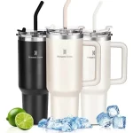 Romantic Crown Copo Térmico Inox 1,2l Com Alça, Tampa, Canudo Inox E Escova – AliExpress 15