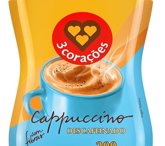 3 Corações Cappuccino Descafeinado, 200g