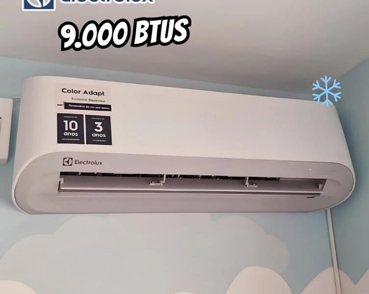 Ar-Condicionado Electrolux Split 9.000 BTUs Color Adapt Frio (UI09F/UE09F) 220V