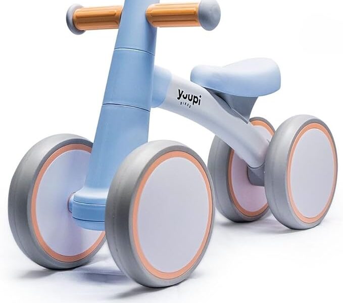 Bicicleta De Equilíbrio Infantil Sem Pedal 4 Rodas Yuupi