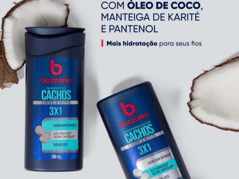 Bozzano Condicionador Cachos e Crespos 3×1 200ml