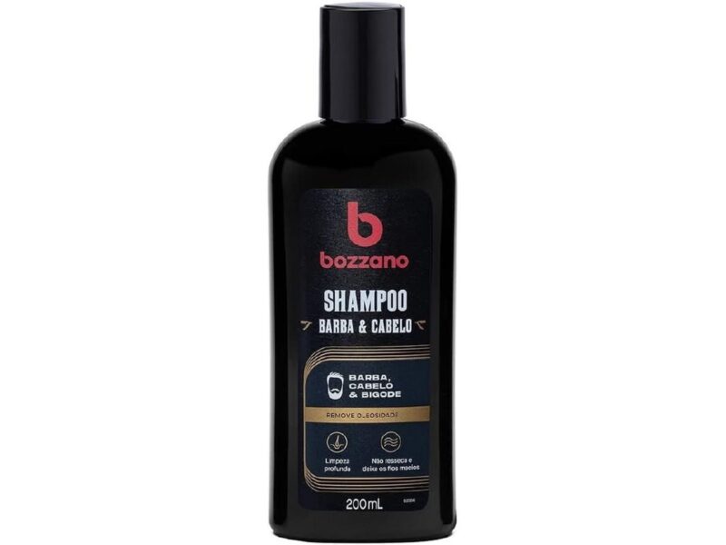 Bozzano Shampoo Para Barba Cabelo E Bigode 200Ml