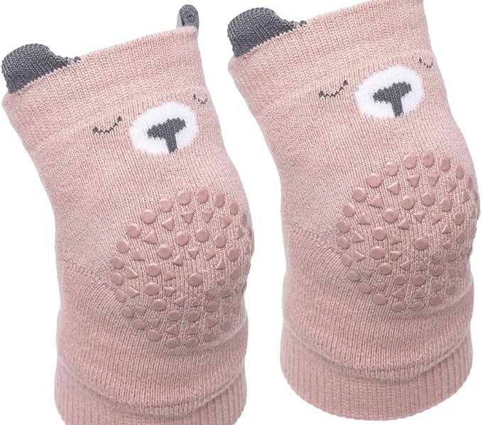 Buba, Joelheira Antiderrapante Urso Rosa
