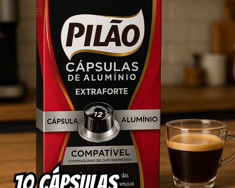 Café Pilão Extraforte Espresso 12, caixa com 10 Cápsulas de alumínio