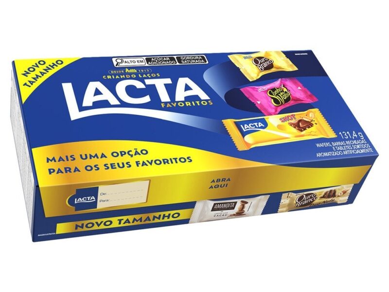 Caixa Chocolate Lacta Favoritos Sortidos 131,4g