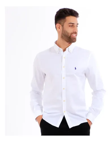 Camisa Social Ralph Oxford Importada Manga Longa Original