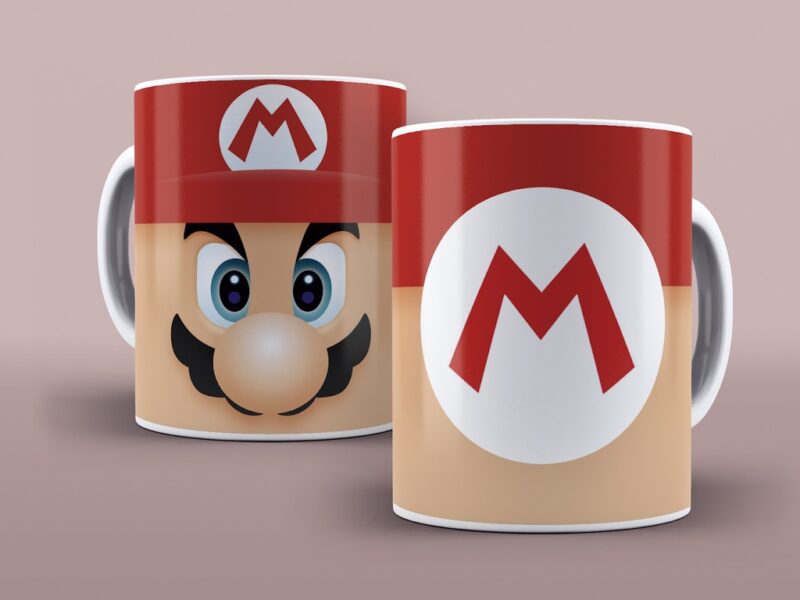 Caneca Mario Bros – Presente – Porcelana