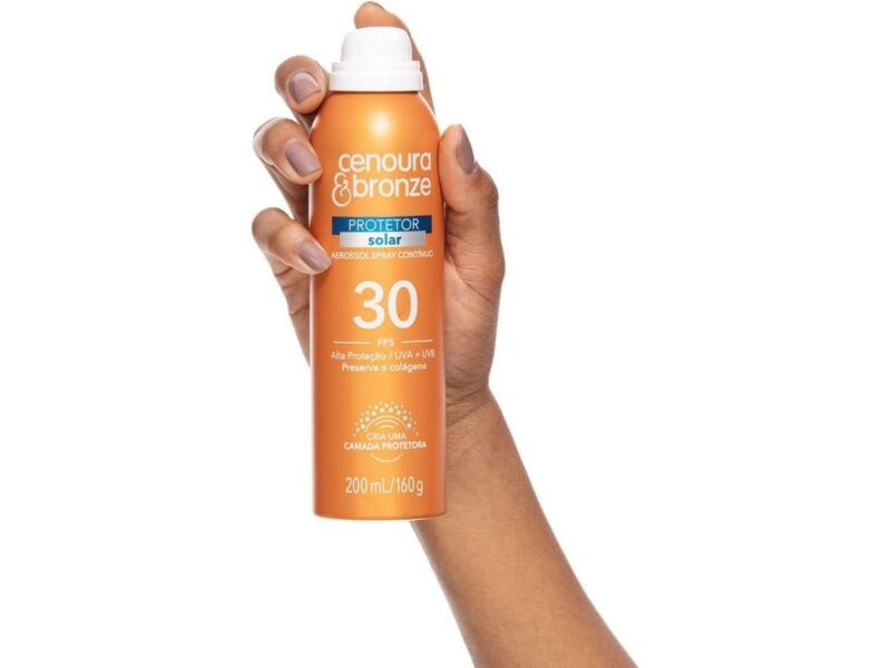 Cenoura e Bronze Protetor Solar Aerossol Cenoura E Bronze Fps30 200Ml Cenoura E Bronze